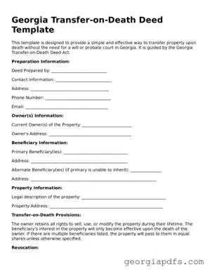 Attorney-Verified Georgia Transfer-on-Death Deed Form