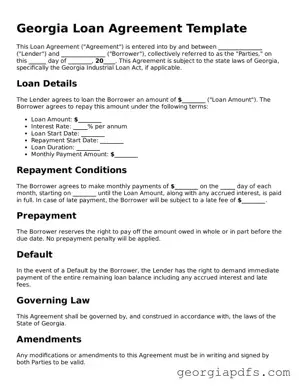 Attorney-Verified Georgia Loan Agreement Form