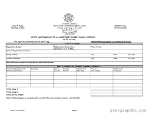 Fill Out a Valid Georgia C 15 Template