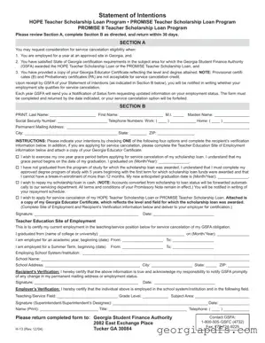Fill Out a Valid Georgia H 13 Template