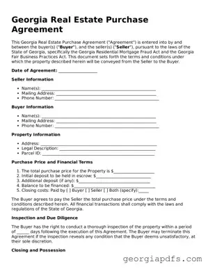 Attorney-Verified Georgia Real Estate Purchase Agreement Form