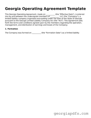 Attorney-Verified Georgia Operating Agreement Form