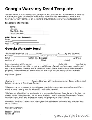 Attorney-Verified Georgia Deed Form
