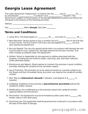 Attorney-Verified Georgia Lease Agreement Form