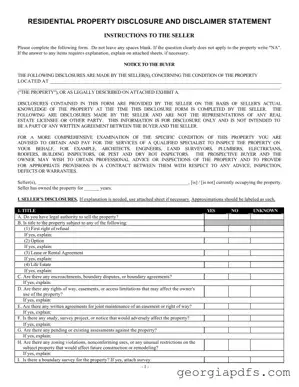 Fill Out a Valid Georgia Residential Real Estate Template