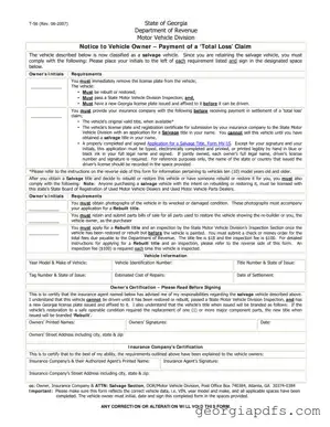 Fill Out a Valid Georgia T 56 Template