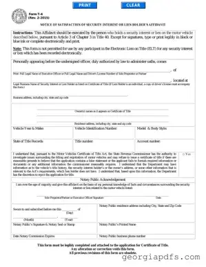 Fill Out a Valid Georgia T4 Template