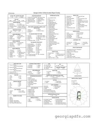 Fill Out a Valid Georgia Uniform Vehicle Accident Overlay Template